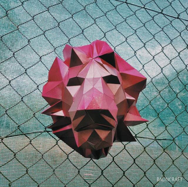 Lion Trophy - Low Poly Papercraft Kit Diy. Animal Decoration, Sculpture. 3D Paper Model For Kids & Adults. Halloween - image 1