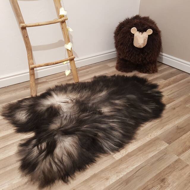 Gray Sheepskin Natural Rugs Amazing Sheep Skin Leather Decorative Rug Comfy Area Carpet Throw #64 - image 1