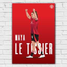 Manchester United Fc Print - Maya Le Tissier 24/25 Illustration Player Poster Football Wall Art - thumbnail 2