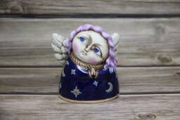 Ceramic Angel Figurine, Collectable Home Decor By Vladimir Butsanov - thumbnail 1