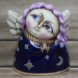Ceramic Angel Figurine, Collectable Home Decor By Vladimir Butsanov - thumbnail 2