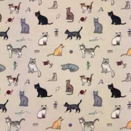 Custom Roman Blind - Emma Lawrence Winsome Whiskers Linen , Made To Measure Window Treatment - thumbnail 2