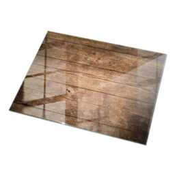 Wooden Boards Glass Table Top, Brown Modern Tabletop, Protective Top For Tables, Minimalist Tabletop - thumbnail 2