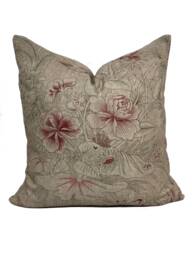 Thibaut Rosalind Beige Grand Palace Cushion Cover Pillow Double Sided High End Home Interior - thumbnail 1