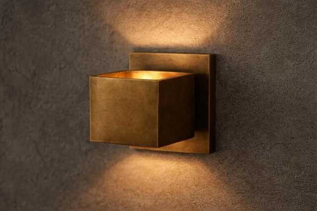 Handmade Brass Wall Sconce, Minimalist Bedside Lamp, Mid-Century Home Decor - image 1