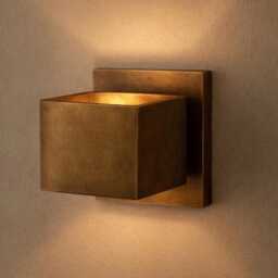 Handmade Brass Wall Sconce, Minimalist Bedside Lamp, Mid-Century Home Decor - thumbnail 2