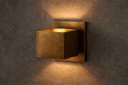 Handmade Brass Wall Sconce, Minimalist Bedside Lamp, Mid-Century Home Decor