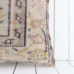 Vintage Turkish Kilim Pillow Cover 20x20 Oriental Wool - thumbnail 2