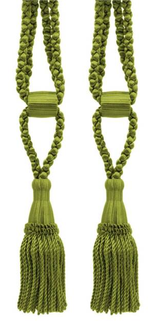 "D??copro Curtain & Drapery Tassel Tieback, Adjustable Cord Length, Length 5 1/2"", Spread 24" - image 1