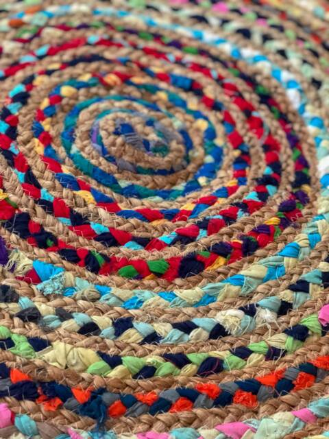 Rainbow Jute Rug