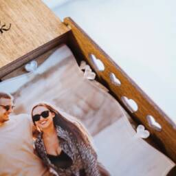 Personalized Valentines Day Reasons Why I Love You With Acrylic Photo Wooden Box & Puzzle Romantic Anniversary Gift For Husband Boyfriend - thumbnail 3