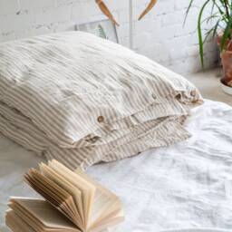 stonewashed Linen Duvet Cover - Custom Quilt Queen, King, Single Sizes Bedding 1 - thumbnail 3