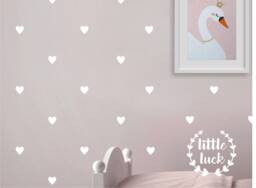 Heart Wall Stickers 3.5 cm - Self-Adhesive Decoration Stickers Wall Decals in Various Colors Children's Room - thumbnail 1