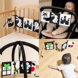 "Black & White Baby Book - ""Contrast Journey" - thumbnail 4