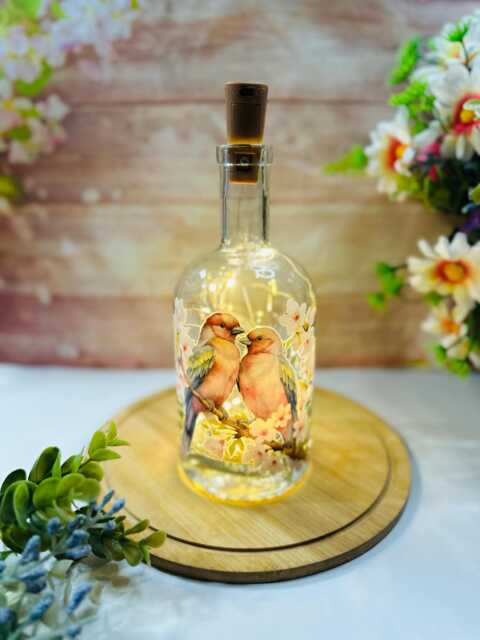 Bird Bottle Lamp, Led Fairy Lights, Novelty Decor, Decorative Light Up , Home Decor - image 1