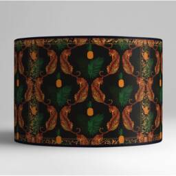 Retro Leopard Print Lampshade, Vintage Style Table Lamp