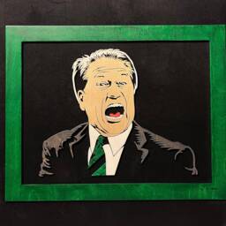 Tom Izzo Art Hand Cut Baltic Birch, Msu Spartans Coach Portrait - thumbnail 4