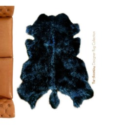 Faux Fur Cowhide Rug - Shaggy Sheepskin Throw, Usa Made - thumbnail 2
