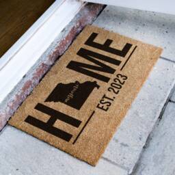 Home State Personalized Doormat - Missouri Door Mat Map Rug Custom Gift Housewarming New Decor - thumbnail 2
