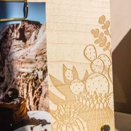 Cactus Garden Wood Picture Frame [Desert Photo Frame, Family Gifts For Her, Desert Frame] - thumbnail 2