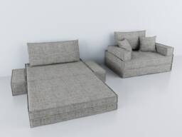Modular Floor Sofa, Custom Sectional Seating, Kid's Room Seat Bed