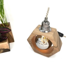 Wooden Desk Lamp, Bedside Table Wooden Scandinavian Style Design L??mpara De Madera, Lampada Di Legno - thumbnail 3