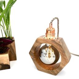 Wooden Desk Lamp, Bedside Table Wooden Scandinavian Style Design L??mpara De Madera, Lampada Di Legno - thumbnail 4