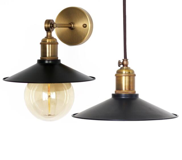 Handmade Steel Pendant Light Black Industrial Fixture For Bar Pub Hanging Rustic Vintage Spun Cone Pendant Lighting - image 1