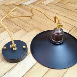 Handmade Steel Pendant Light Black Industrial Fixture For Bar Pub Hanging Rustic Vintage Spun Cone Pendant Lighting - thumbnail 2