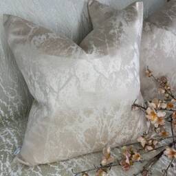 Luxury Marble Cushion Cover, Bespoke Throw Pillow Case For Sofa Bed, Oyster Megan - thumbnail 2