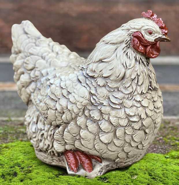 Garden Chicken Statue Stone Famhouse Decoration Cement Hen Sculpture Chicken Lover Gift Outdoor Bird Ornament Home Figurine Pet Decor - image 1