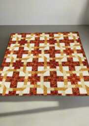 Heart Patchwork Quilt Pattern - Romantic Throw - 60x60 - PDF Pattern
