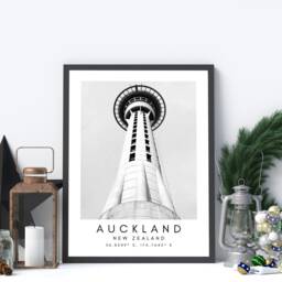 Auckland New Zealand Print Minimalist Travel Wall Art - thumbnail 3