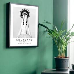 Auckland New Zealand Print Minimalist Travel Wall Art - thumbnail 2