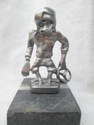 Monkey Hero Driver, Ratrod, Hotrod, Car Hood Ornament - thumbnail 1