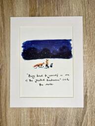Charlie Mackesy Mounted Print - The Boy, Mole, Fox & Horse Book Page Art - thumbnail 1