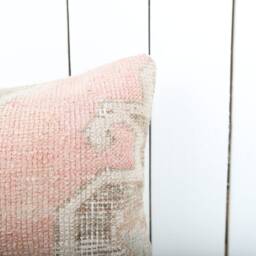 Lumbar Kilim Pillow Cover 12x24 Handmade Turkish Boho Decor - thumbnail 3