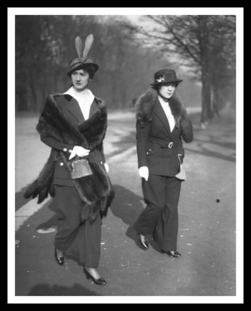 Vintage Historic Reproduction Photo French Fashion Ladies Unframed