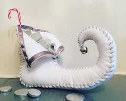 Handmade Christmas Elf Shoe, Clothes, Decorations, Christmas, Fun Santa's - thumbnail 1