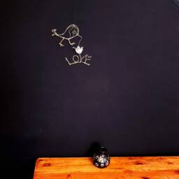 Love Bird Metal Wire Sculpture Ooak/Wall Decor - thumbnail 4