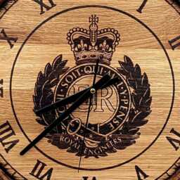 Unique Wood Clock, Personalised Whiskey Barrel Custom Wooden Wall Oak Gift Clock, Home Clock - thumbnail 3