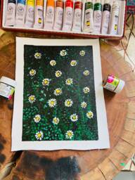 Original Gouache Painting , Artwork, Nature Illustration Floral Painting, Gift Art, Modern Home Decor Art, Gallery Wall Art