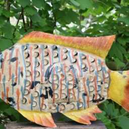 Handcrafted Fish Tealight Lantern, Rustic Decor, Colourful Vintage Style Art, Artisans - thumbnail 2