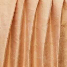 Melon Orange Art Silk Curtain Panels, Faux Curtains - Rod Pocket, Grommet, Box Pleat, Three Pinch Tab Top & Plain Ring Top - thumbnail 3