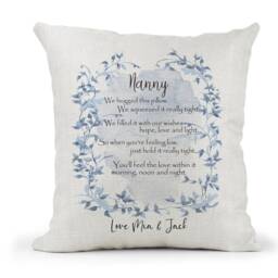Personalised Hug Cushion, Grandad Gran Nan Nanny Grandpa Grandma > Missing You, Christmas Birthday Gift - thumbnail 2