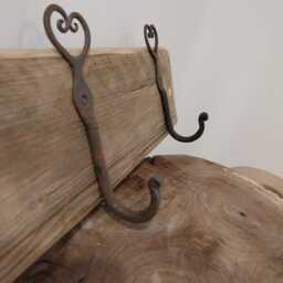 Handmade Upcycled Coat Hanger Rustic Wall Decoration - thumbnail 2