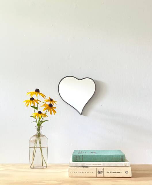 Heart Mirror No. 2/Handmade Wall Valentines Day C??ur Miroir Shaped Hanging Decor - image 1