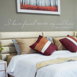 I Have Found The One Whom My Soul Loves Wall Decal Vinyl Lettering Scripture Home Decor Wedding Registry - 106 - thumbnail 2
