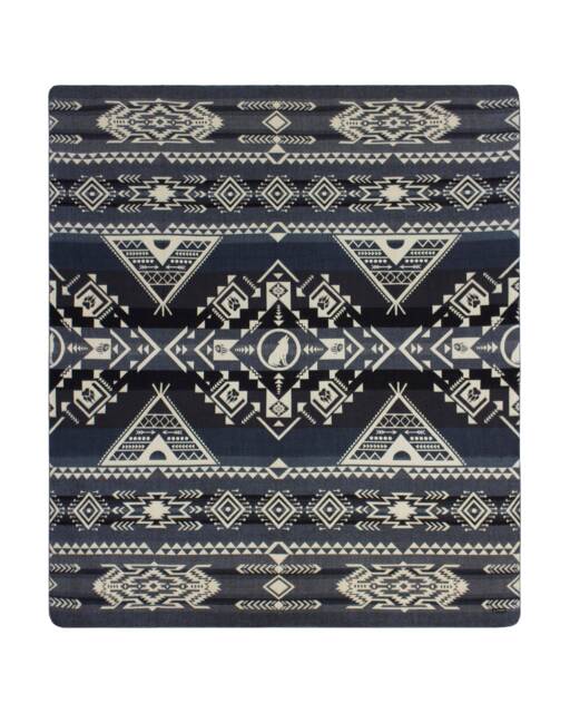 Handmade Alpaca Wool Blanket Southwest Native Design, Navajo Saddle Blanket, Aztec Boho Rustic - image 1