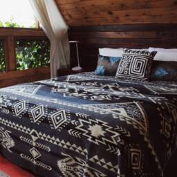 Handmade Alpaca Wool Blanket Southwest Native Design, Navajo Saddle Blanket, Aztec Boho Rustic - thumbnail 3